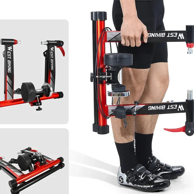 Realistic Indoor Cycling Experience: Bike Trainer with Rollers