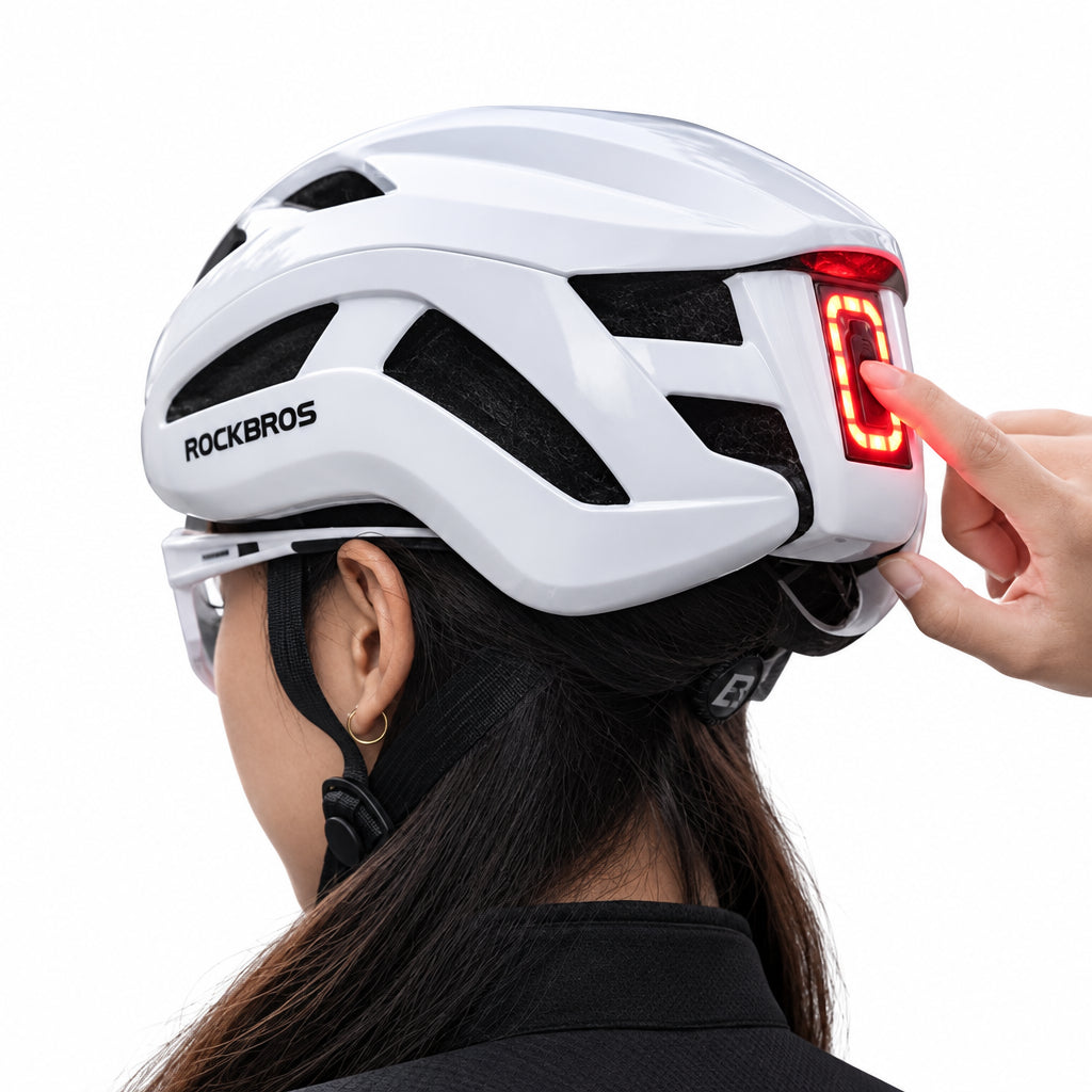 Rechargeable Cycling Helmet with LED Light