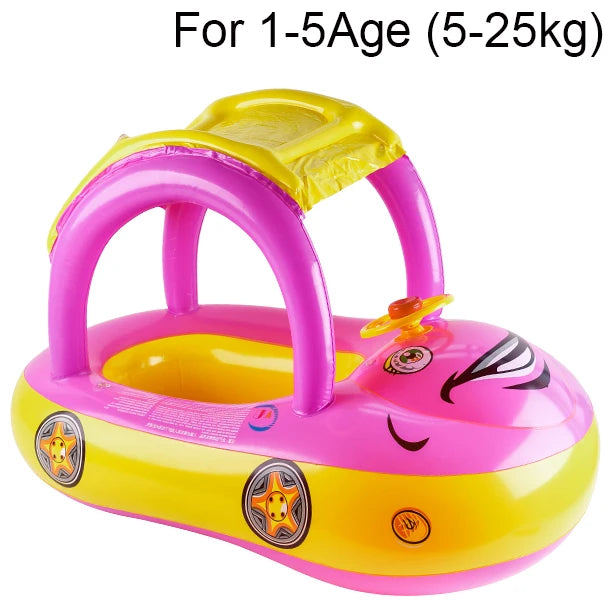 Car-Shaped Toddler Pool Floats for Kids