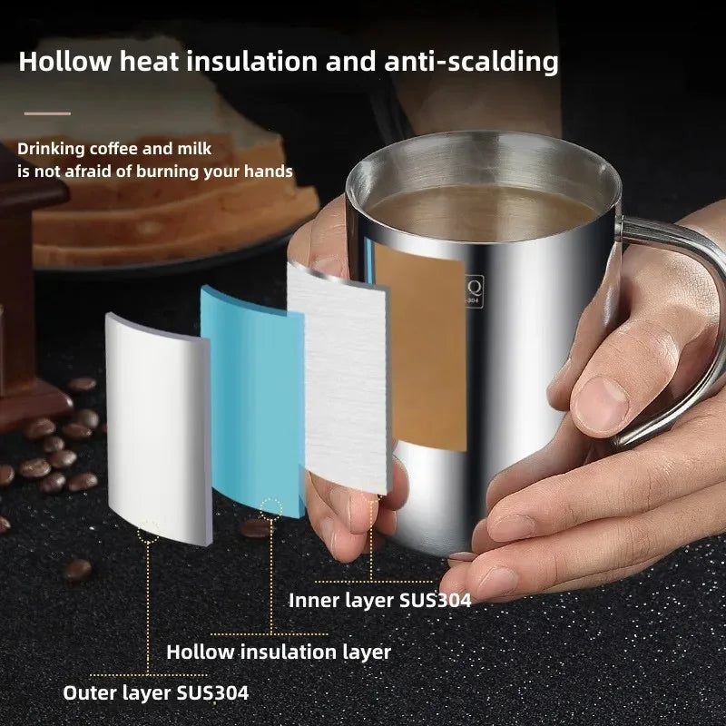200/400ML Double Wall Stainless Steel Mug