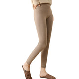 Versatile Cashmere Leggings: Skin Tone, Slim Fit
