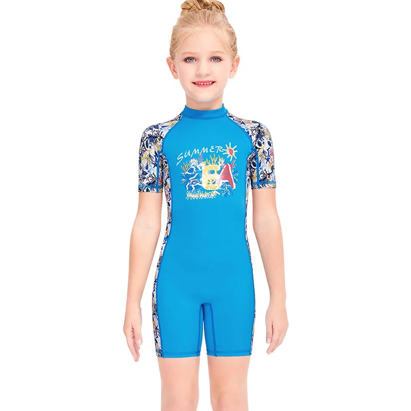 Youth One-Piece Swimwear featuring Unicorn Designs (Ages 2-12)