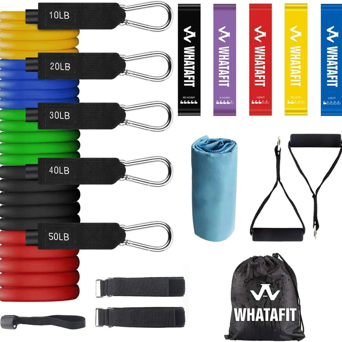 Resistance Bands Set for Home Gym, Therapy & Strength