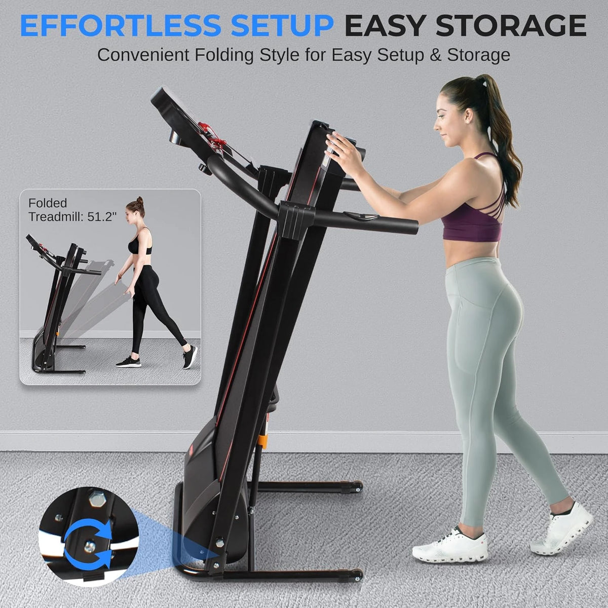 Walk, Run, and Stay Healthy with Our Portable Treadmill