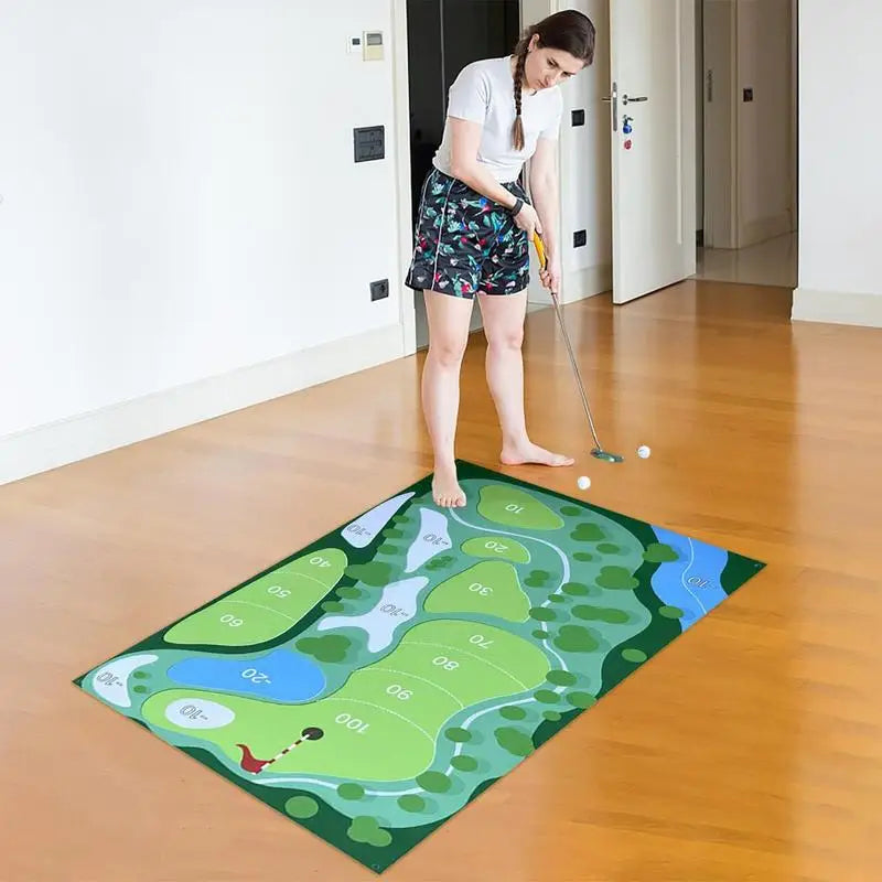 Perfect Your Swing: Golf Practice Mat Set for All Skill Levels