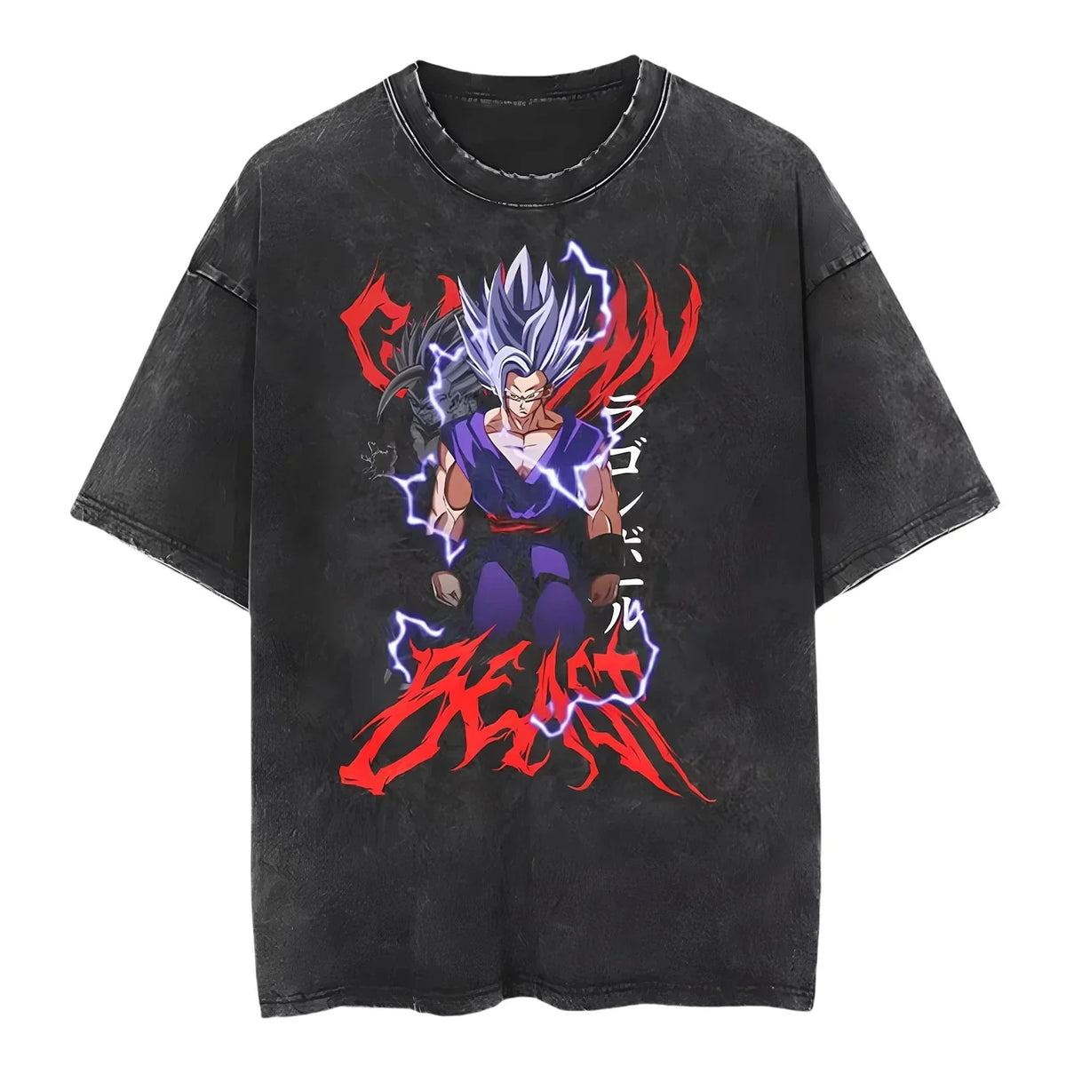 Vintage Dragon Ball Z Vegeta T-Shirt | Men's Harajuku Tee