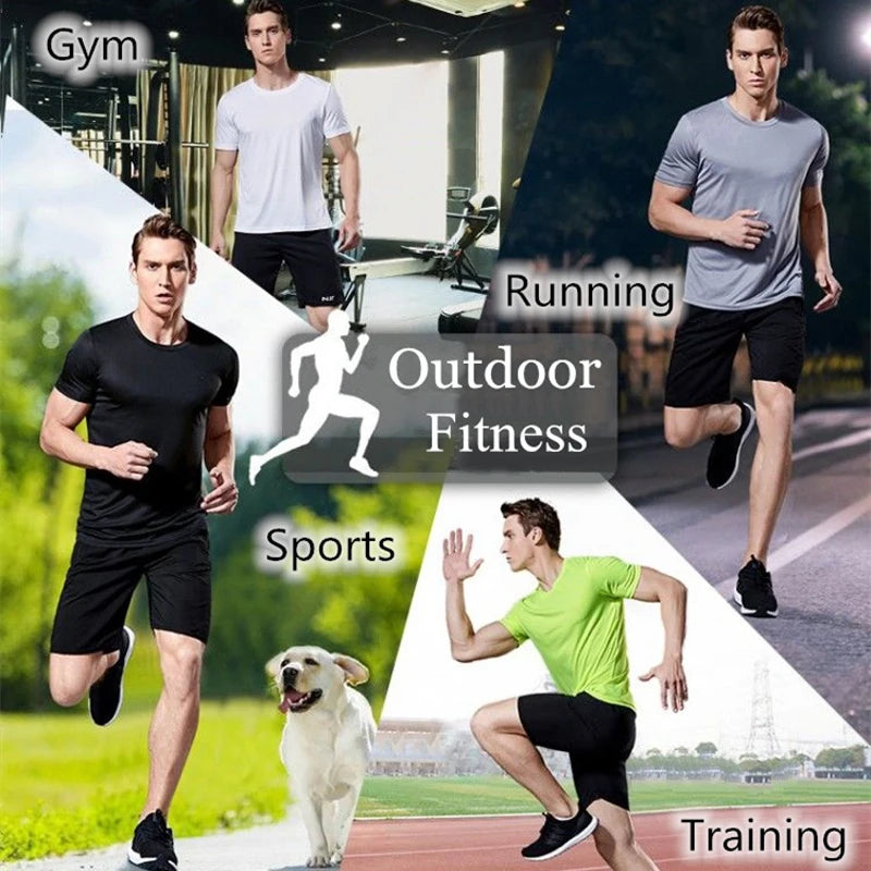 Men's Quick-Dry, Moisture-Wicking Gym T-Shirt | Running, Training, Exercise