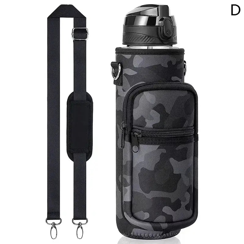 Large Water Bottle Sleeve with Phone Pouch & Carrying StrapWater Bottles24 Hour Sport