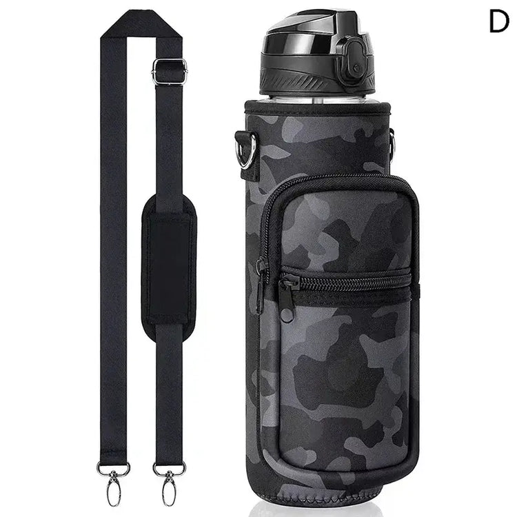 Large Water Bottle Sleeve with Phone Pouch & Carrying StrapWater Bottles24 Hour Sport