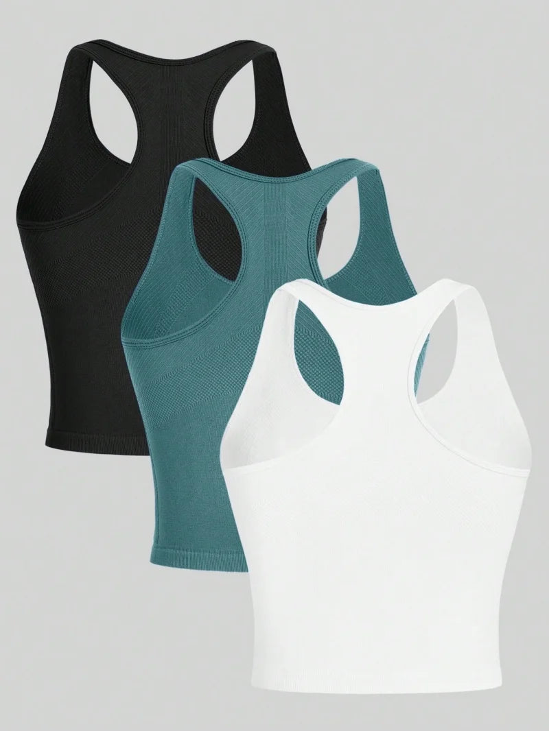 Breathable, Seamless Yoga Tanks for Women