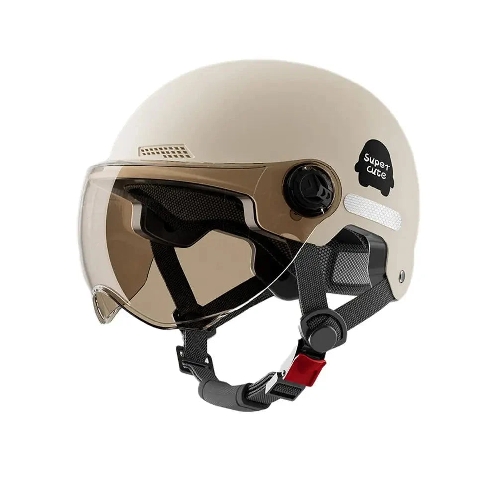 Adult Helmet with Goggles for E-Bikes and Motorcycles
