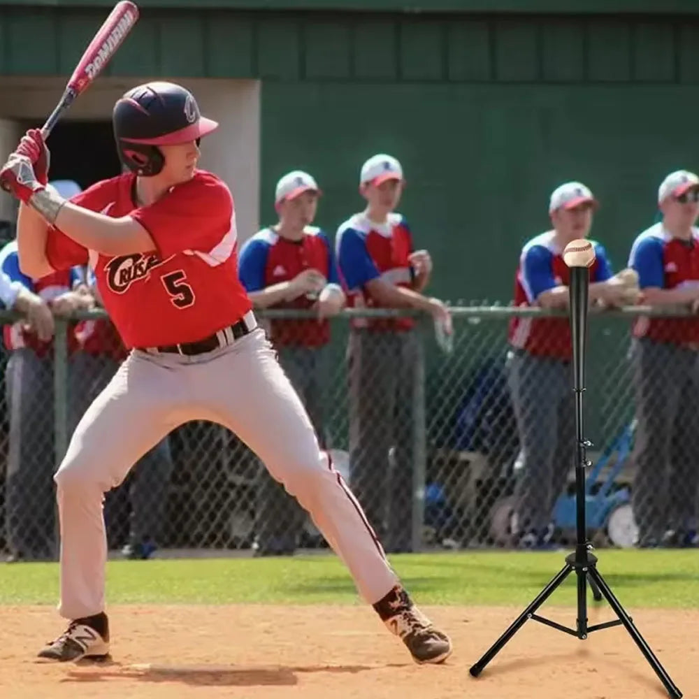 Portable Foldable Batting Tee: Ideal for Home and Field Practice