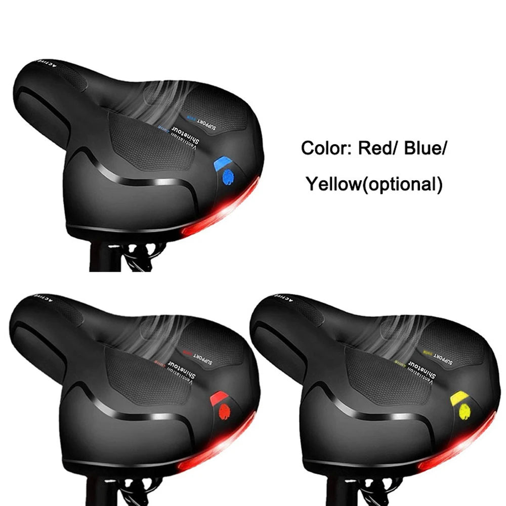 All-Weather Bike Saddle: Shock-Absorbing & Breathable