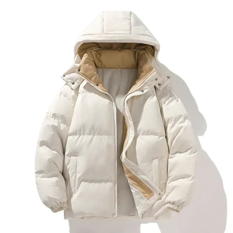 Versatile Winter Wear: Detachable Hood Jacket