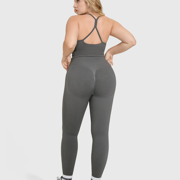 Women's 2-Piece Yoga Set: High Waist Leggings & Sleeveless Sports Bra Activewear