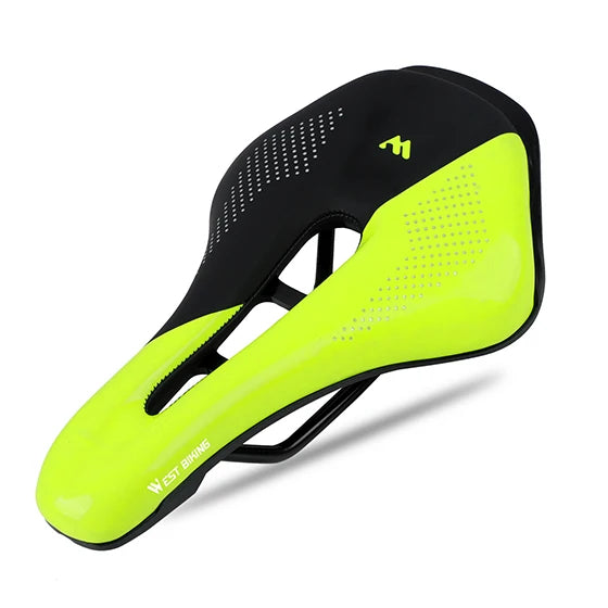 Bicycle Saddle with Central Cutout & Mounting Rails
