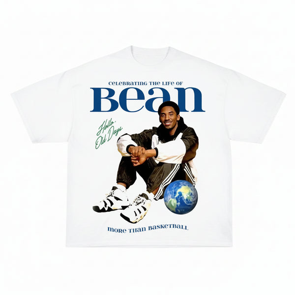 Vintage Kobe Bean Graphic Tee Retro Basketball Streetwear