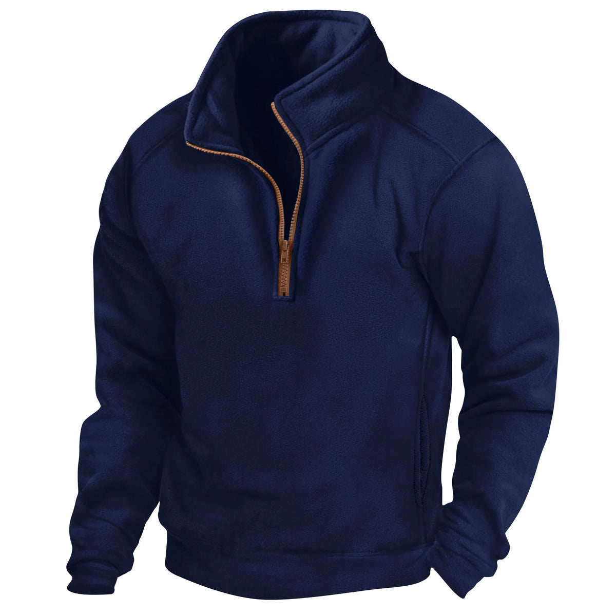 Versatile Warmth: Men's Half-Zip Fleece Hoodie