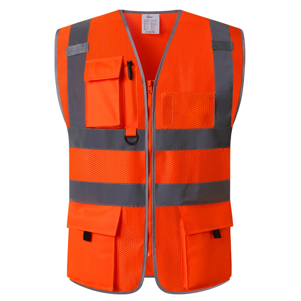 Reflective Safety Vest, Breathable, Durable, Engineer
