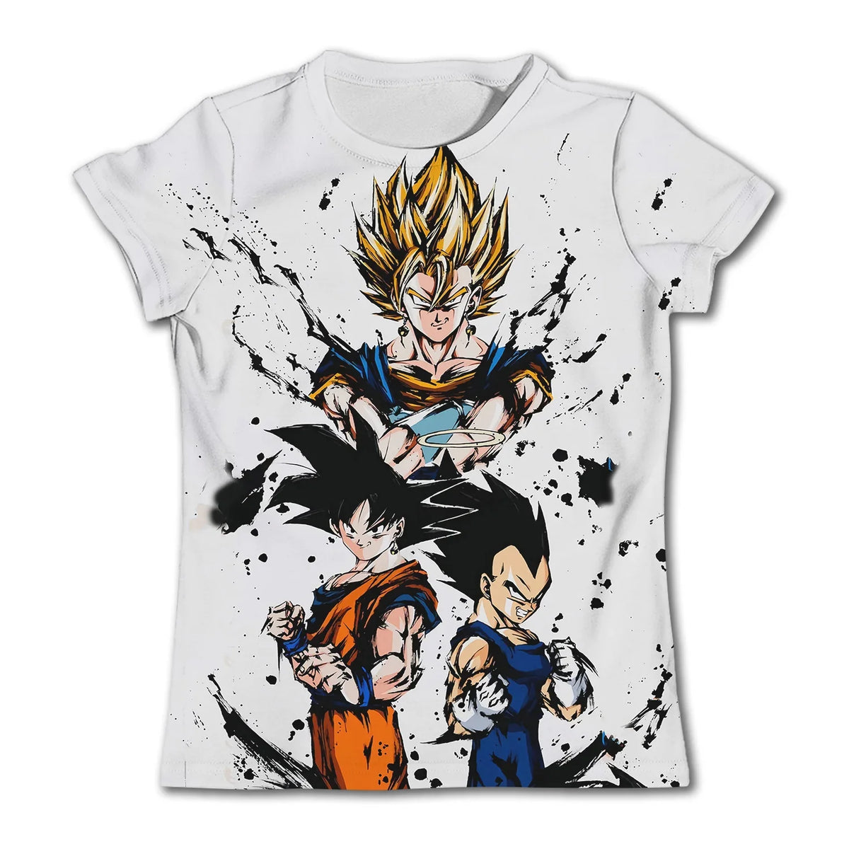 Boys Dragon Ball Goku & Vegeta Summer Anime T-Shirt