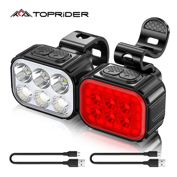 Bike Light Front Lamp USB Rechargeable T6 LED 1100m