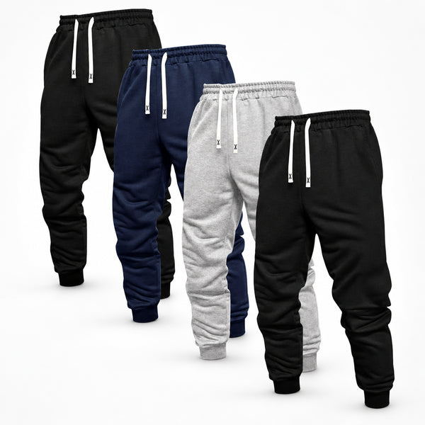 Men's 4-Pack Solid Outdoor Jogging Pants