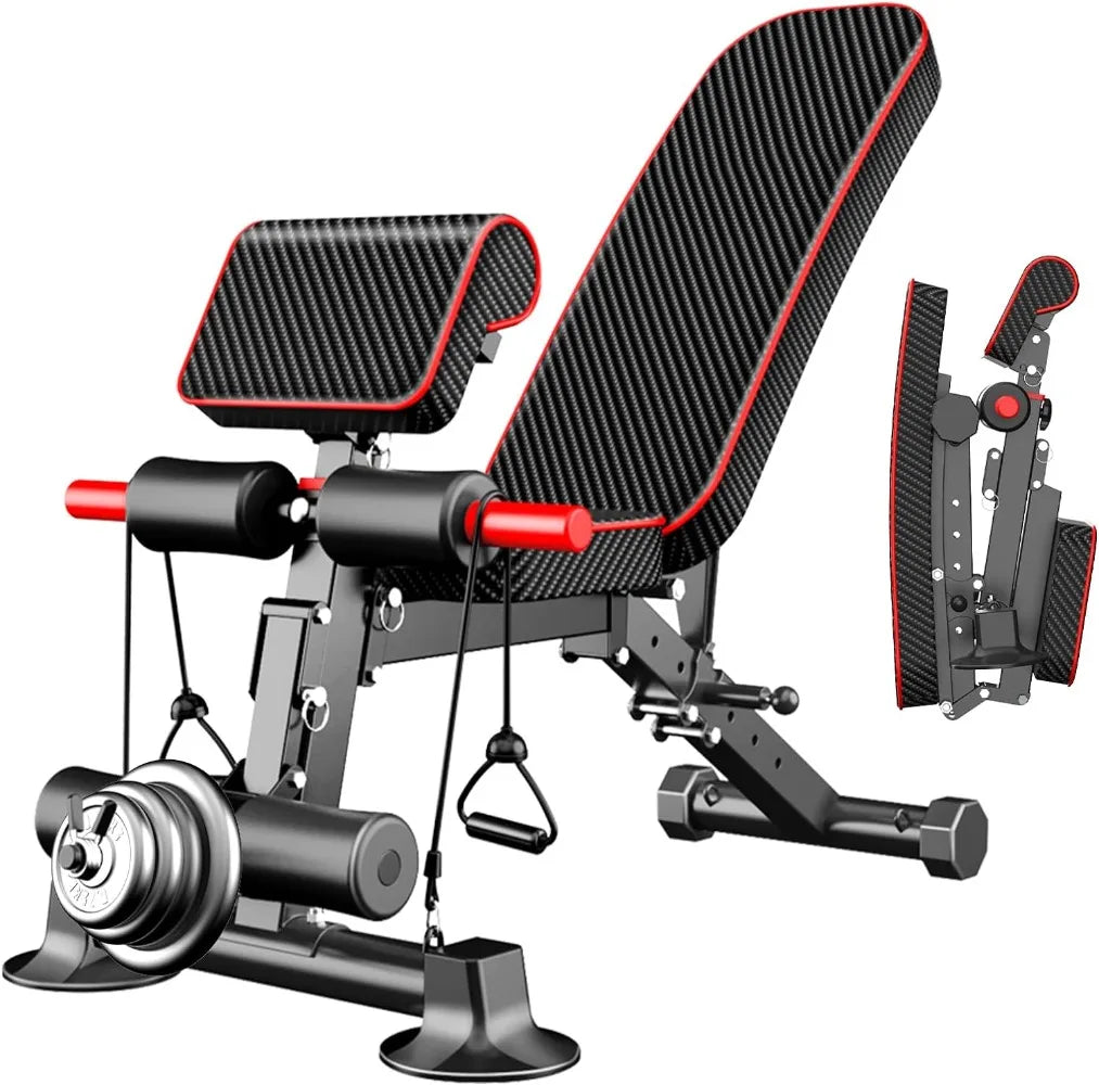 Foldable Weight Bench with 600lb Capacity
