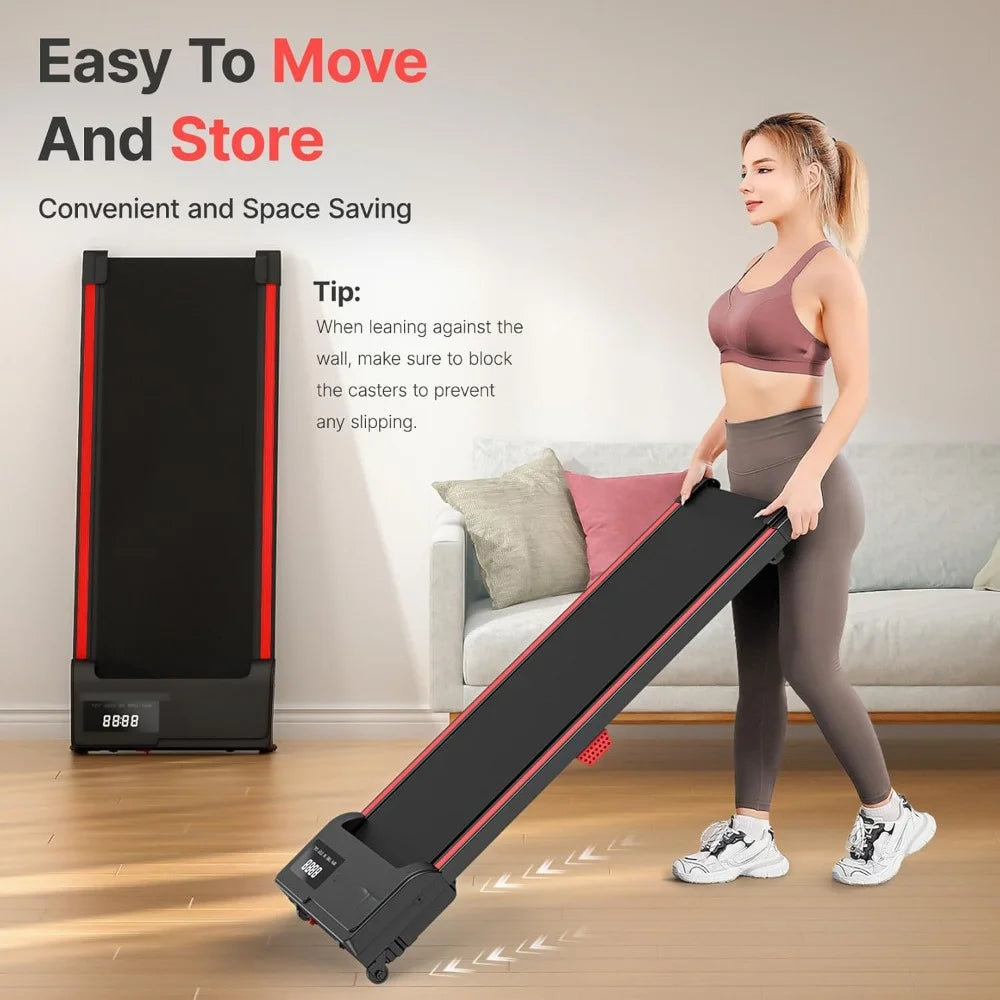 Portable Under-Desk Treadmill with Remote Control