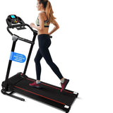 LCD-Equipped Folding Treadmill for Home Workouts
