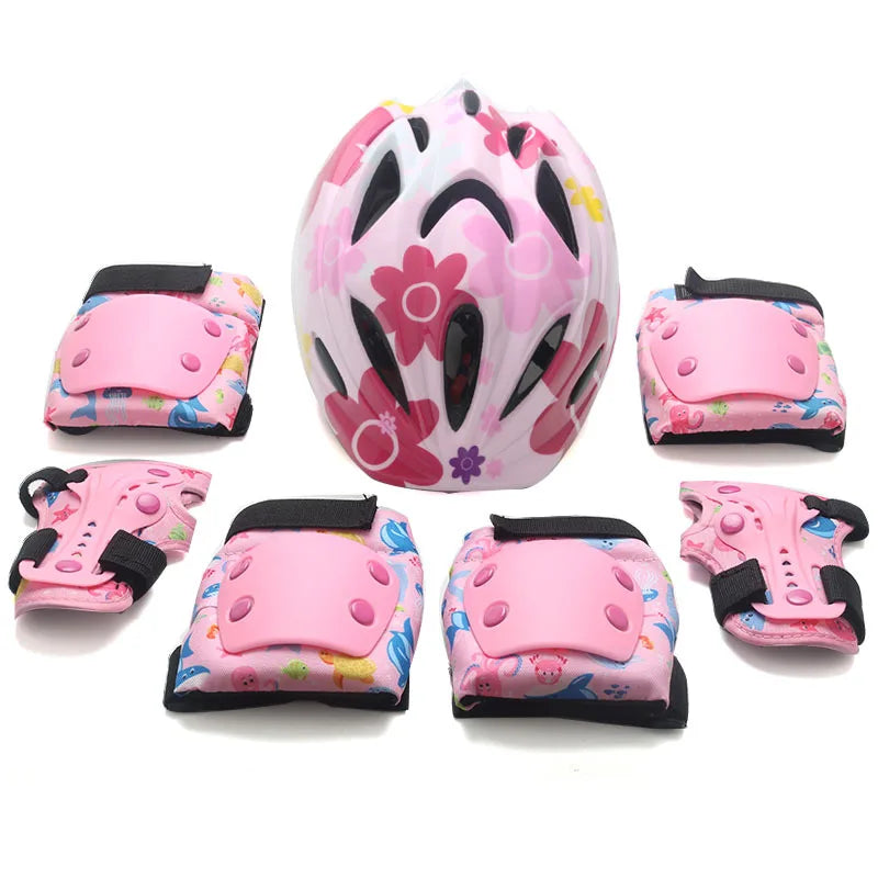 Kids' Protective Gear Set: Helmet & Pads for Ages 2-14