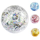 40/60cm Inflatable Glitter Beach Ball Perfect for Summer Pool Parties!pools & water activities24 Hour Sport
