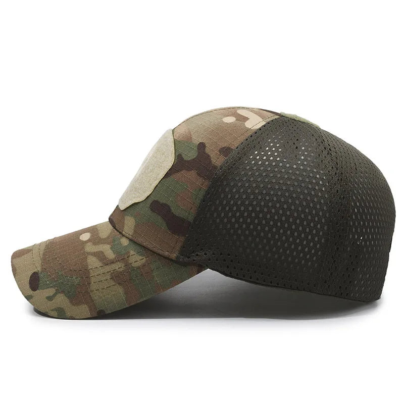 Breathable Tactical Sun Outdoor Half-Net Baseball Cap