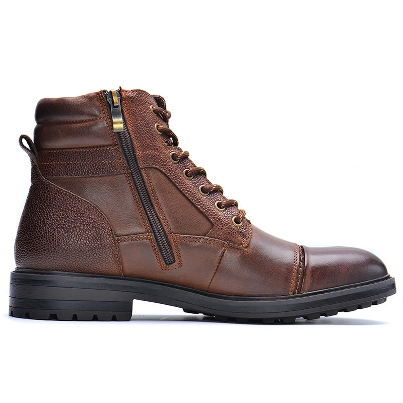 Men's Leather Ankle Boots for Fall/Winter