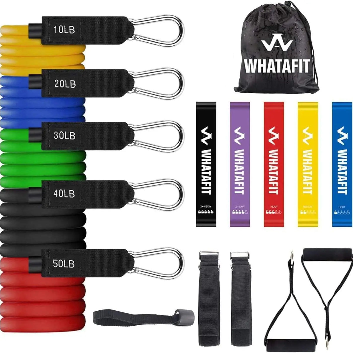 Resistance Bands Set for Home Gym, Therapy & Strength