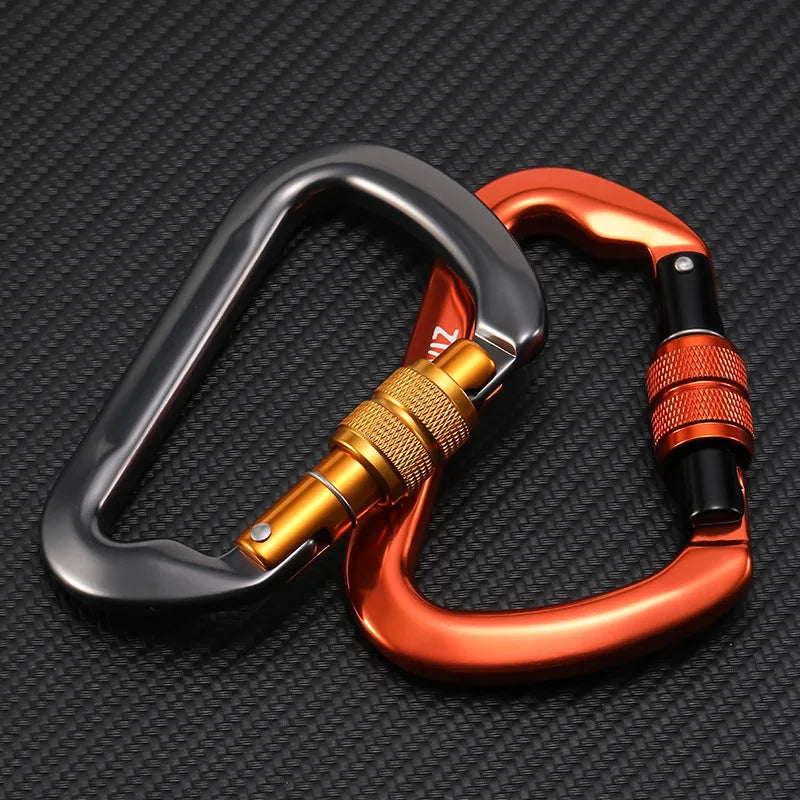 30kN High-Strength Aluminum Carabiner for Rock Climbing