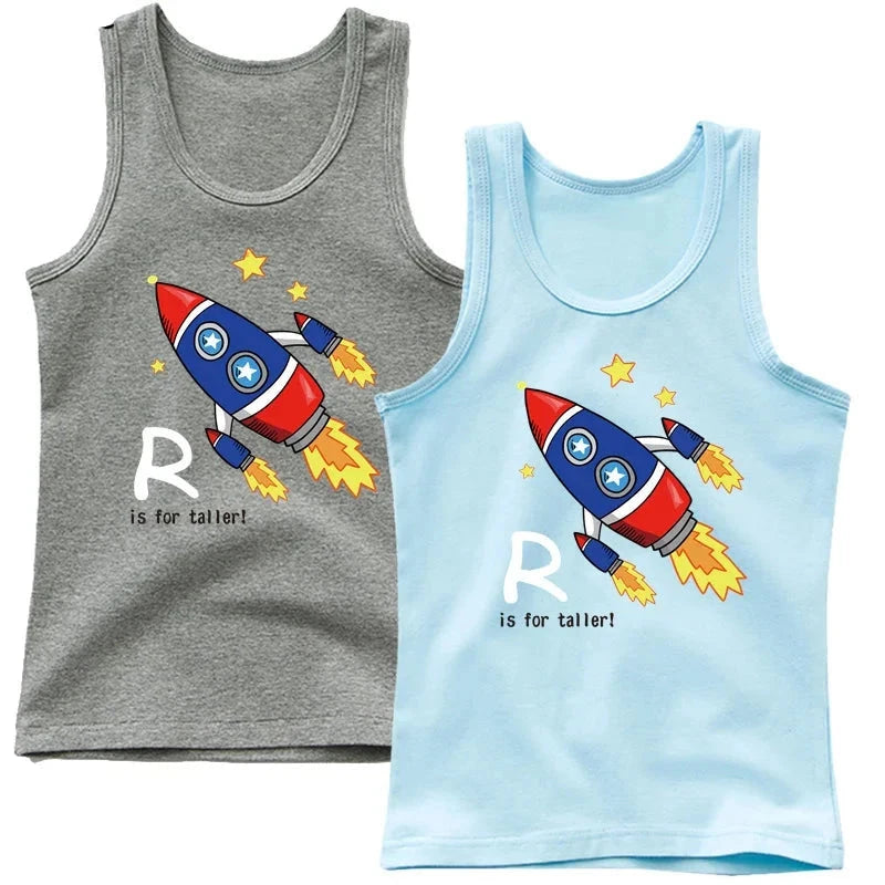 Baby & Toddler Boys Space Rocket Sleeveless T-Shirt