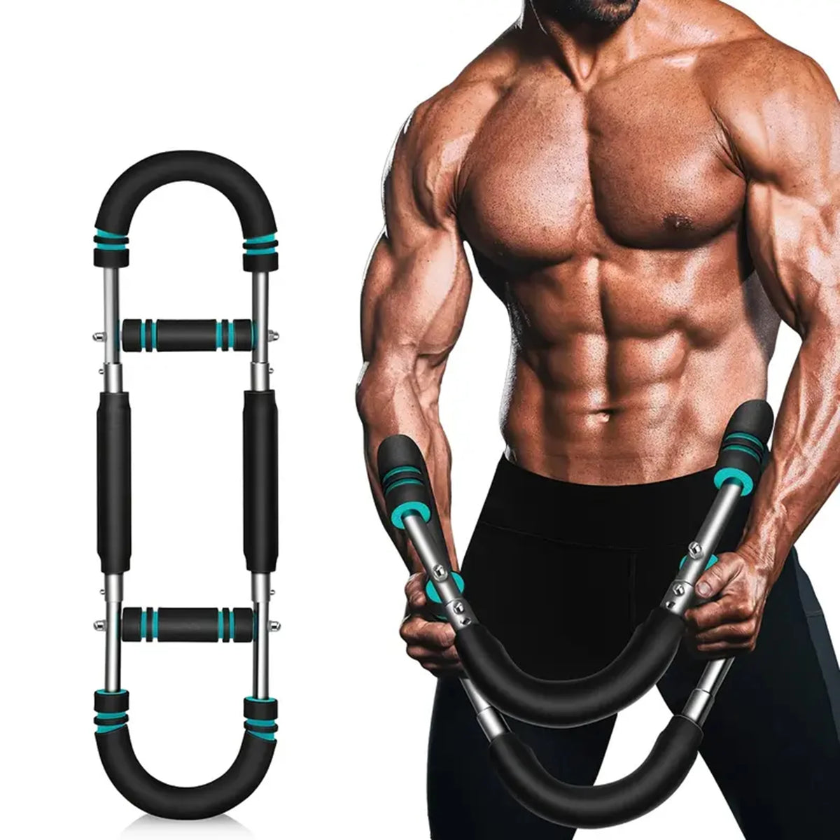 Adjustable U-Shape Hand Gripper & Power Twister Bar