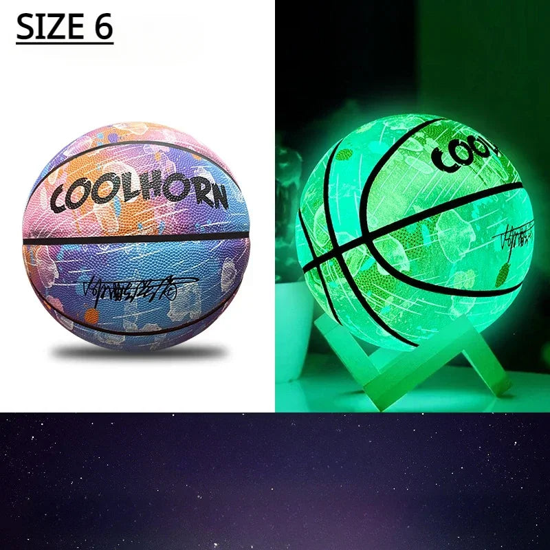 Glow-in-the-Dark Training Basketball for All Skill Levels