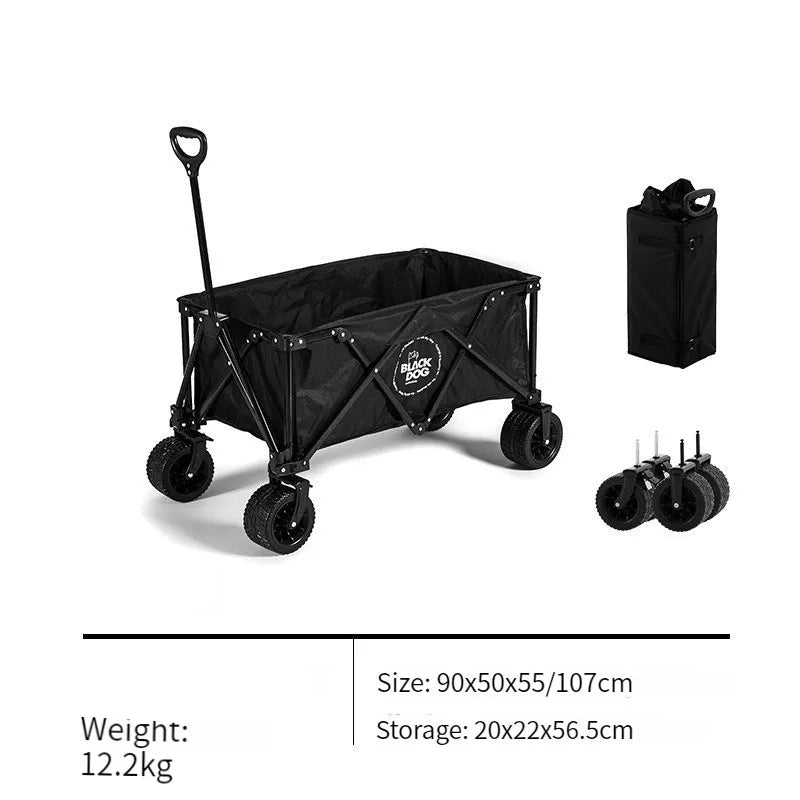 Outdoor Camping Trolley: Portable & Compact with Matching Table