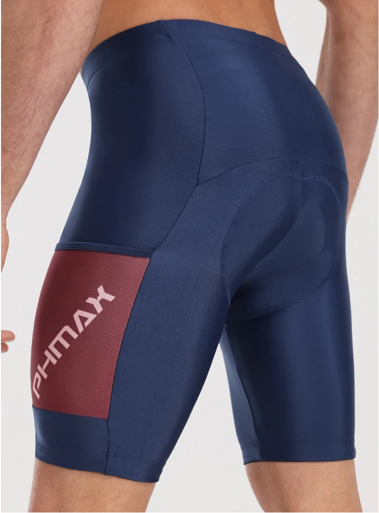 Men’s 3D Gel Padded Road Bike Shorts with Pockets