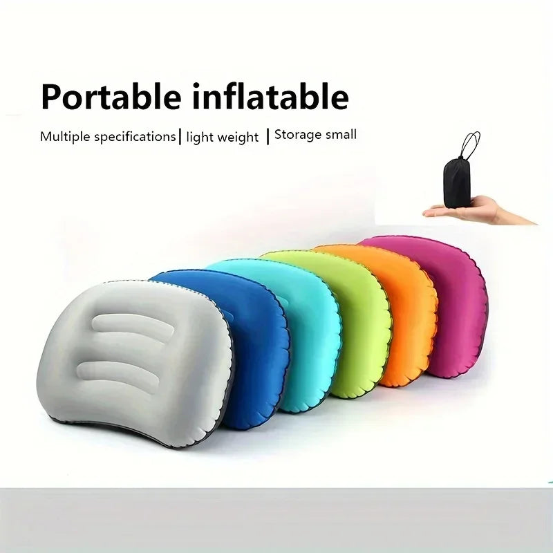 Portable Backpacking Pillow with Lumbar Support