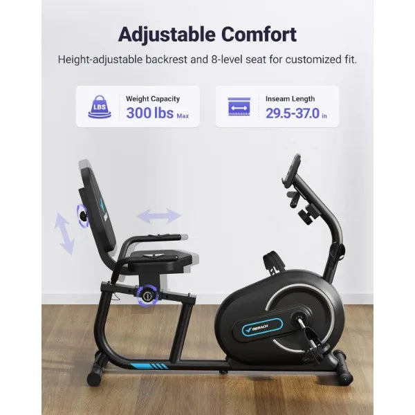 Personalized Workouts: Recumbent Bike with Exclusive App