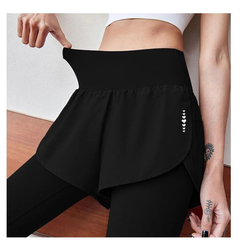 Elastic High-Waisted Sports Leggings