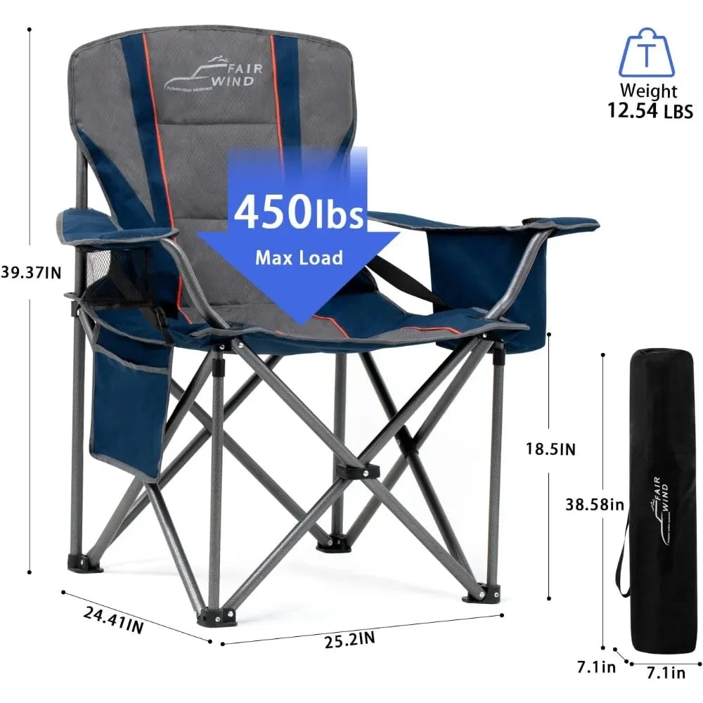 Luxurious Camping Chair with Lumbar Support