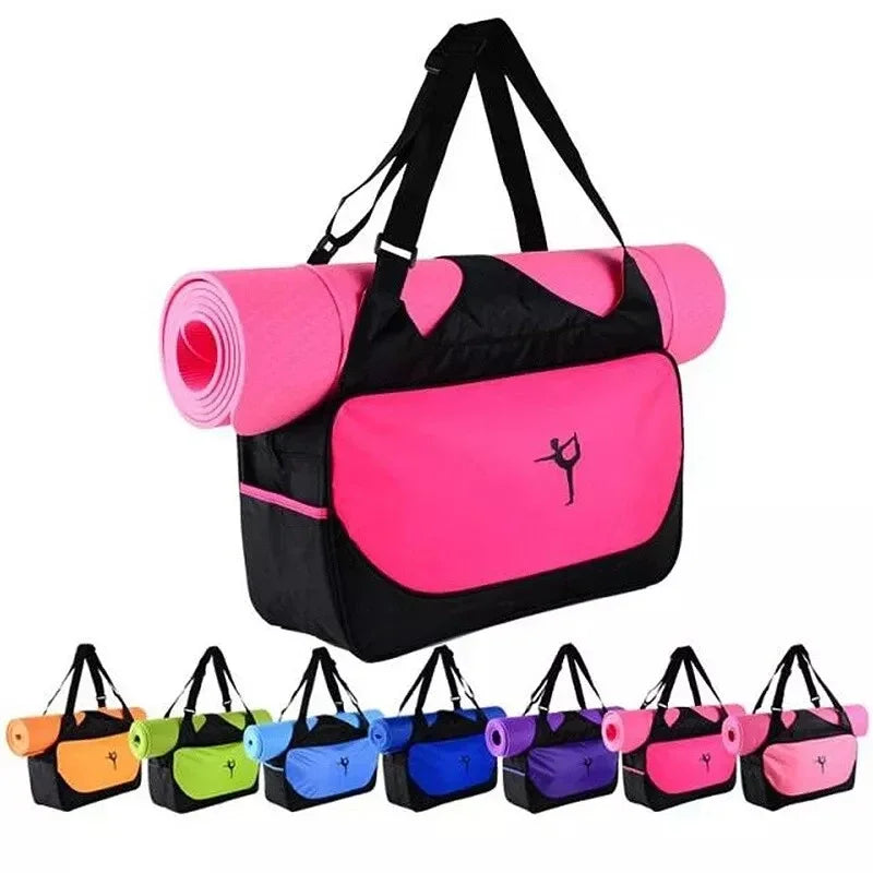 Waterproof Adjustable Gym Bag with Yoga Mat Carrier