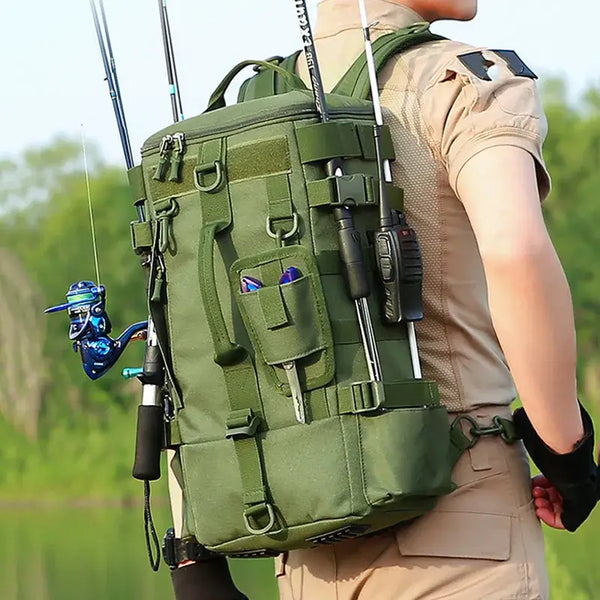 Multifunctional Tactical Backpack for Fishing, Camping & HikingOutdoor Activity24 Hour Sport