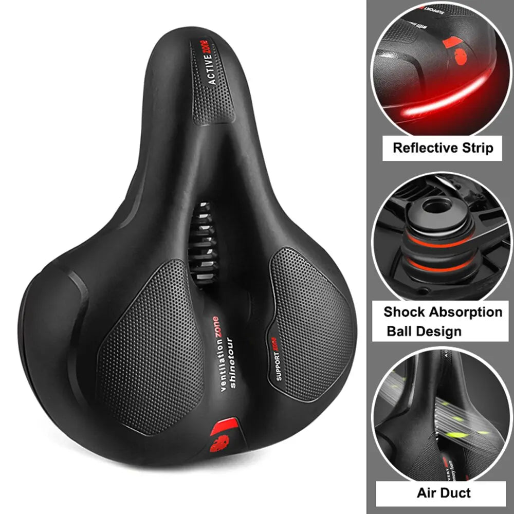 Breathable Comfort: Shock-Absorbing Bike Saddle