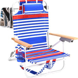 Portable Beach Chair with Towel Pouch
