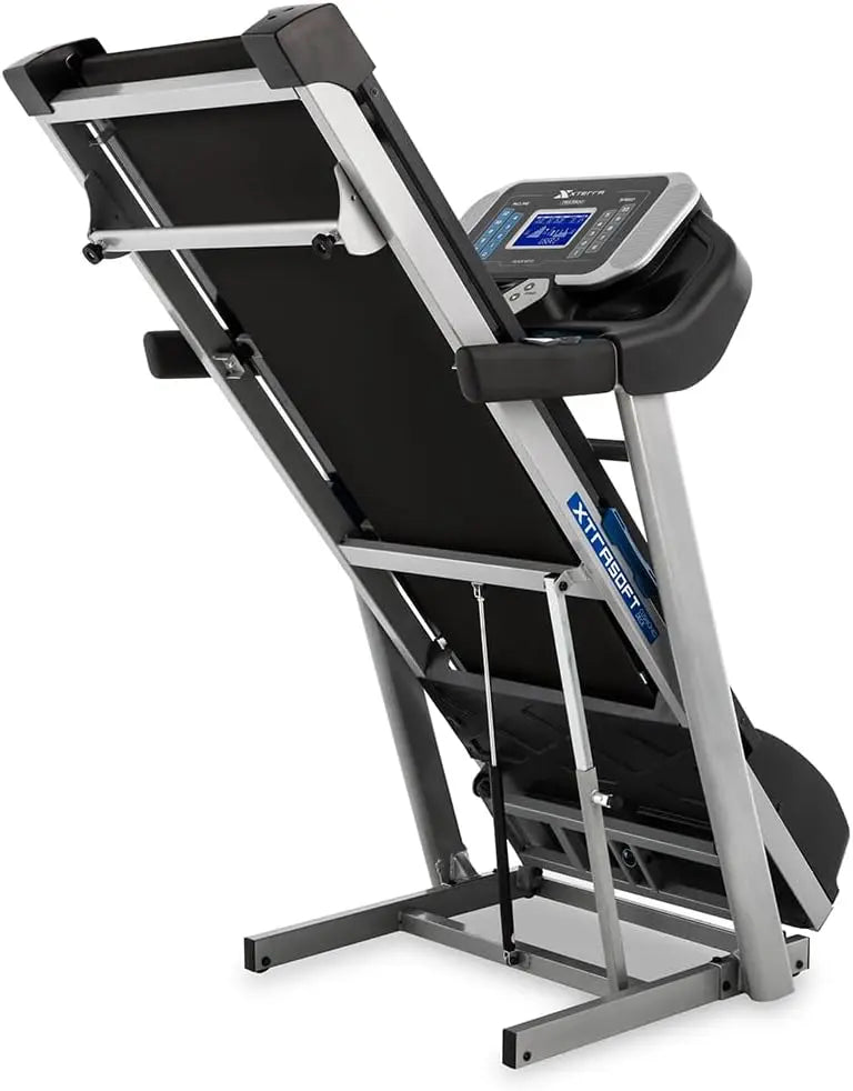 Folding Smart Treadmill with Handlebar Controls