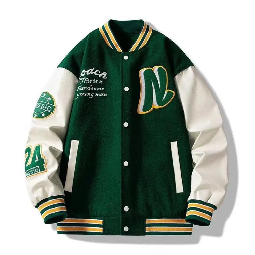 Warm and Stylish: Men's Baseball Jacket